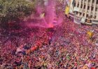 गेर में पहली बार हुई मौत, महिलाओं को बनाया निशाना, मुख्यमंत्री ने आना निरस्त किया