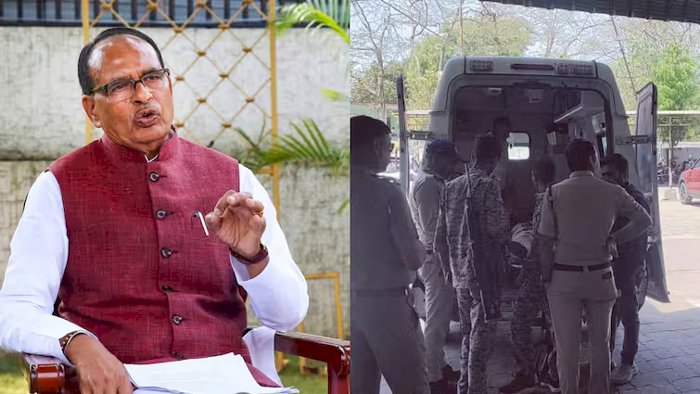 पूर्व मुख्यमंत्री  शिवराज सिंह चौहान के काफिले की गाड़ी पलटी, तीन जवान घायल