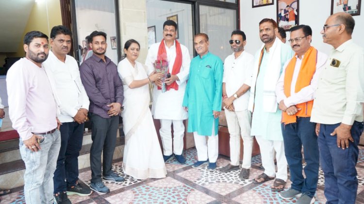 सांसद डॉ लता वानखेड़े ने की मंत्री गोविंद सिंह राजपूत से सौजन्य भेंट,  ताशकंद उज़्बेकिस्तान की बैठक के अनुभव किया साझा