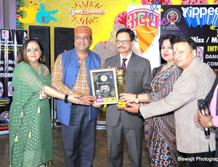 बागपत के विपुल जैन हुए द ग्रेट इंड़ियन अवार्ड 2025 से पुरस्कृत -  जैन को वर्ष 2014 में उत्तर प्रदेश सरकार व वर्ष 2015 में महामहिम राष्ट्रपति प्रणव मुखर्जी द्वारा किया जा चुका है सम्मानित