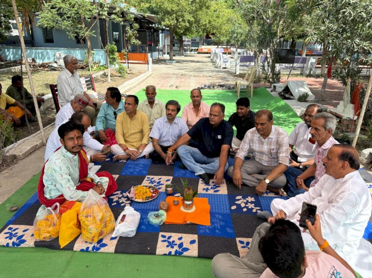 शांतिवन परिसर में विधायक निधि से बाउंड्रीवाल निर्माण का भूमिपूजन सम्पन्न