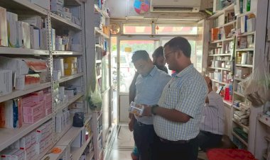 खाद्य विभाग की सख्त कार्रवाई: प्रोटीन पाउडर व सिरप के नमूने लिए, दवा दुकानों में मचा हड़कंप