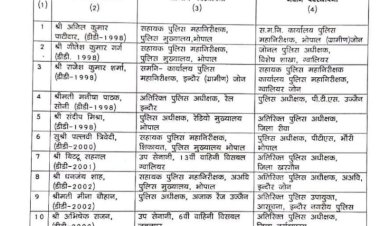 देर रात फिर दौड़ी तबादला एक्सप्रेस,पुलिस मुख्यालय के कई वरिष्ठ अधिकारियों समेत कई एसपी, एडिशनल एसपी का थोकबंद तबादला