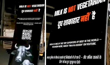 दूध शाकाहार नहीं है', जबलपुर में लगे पोस्टर से मचा बवाल; दिवाली से पहले माहौल बिगाड़ने की कोशिश, 3 गिरफ्तार