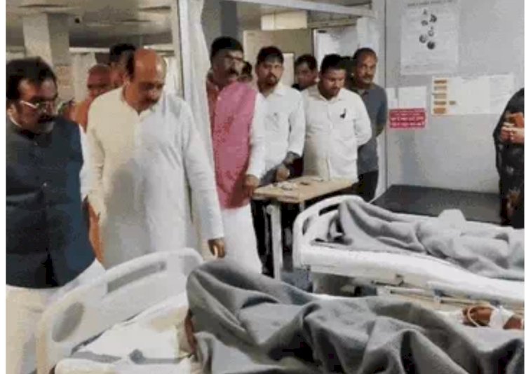 दर्दनाक हादसा : हाईटेंशन लाइन से टकराया विसर्जन जुलूस का वाहन, करंट की चपेट में आकर दो की मौत, 10 घायल