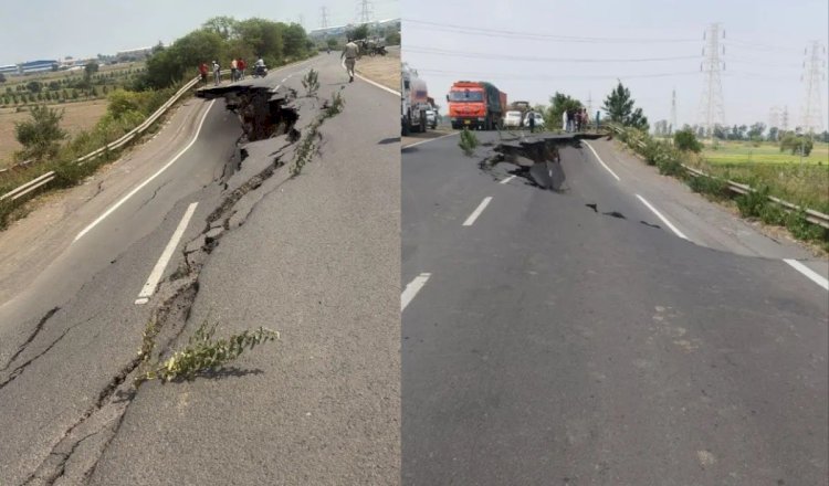 भोपाल बाइपास का 100 मीटर हिस्सा धंसा,मचा हड़कंप : CM डॉ. मोहन ने दिए जांच के निर्देश, MPRDC ने किया हाई लेवल जांच कमेटी का गठन