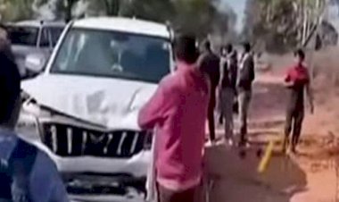 कांग्रेस नेताओं का काफिला दुर्घटनाग्रस्त,जीतू-सिंघार के काफिले की कारें आपस में टकराई, टला बड़ा हादसा, बाल-बाल बचे कांग्रेस नेता