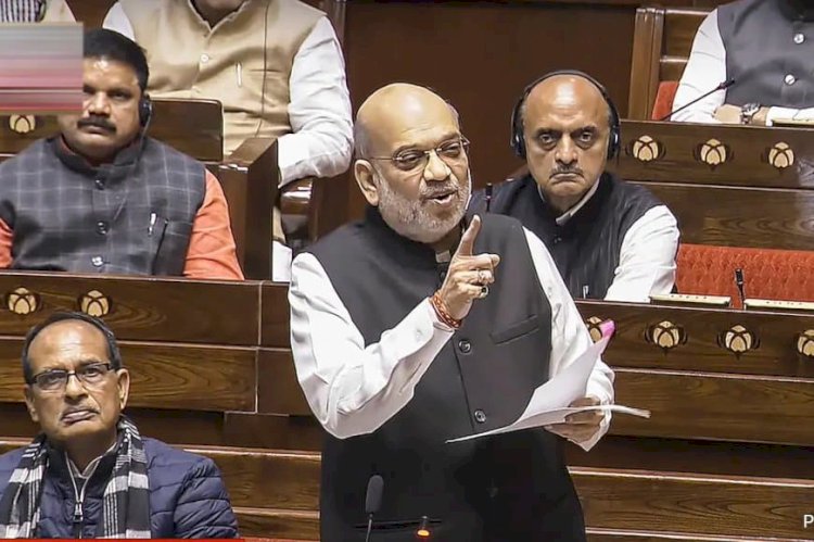 अमित शाह बोले-वंदे मातरम् का विरोध गांधी परिवार के खून में :संसद में कांग्रेस पर जमकर बरसे  शाह,चर्चा को बंगाल चुनाव से जोड़ कर देखना गलत
